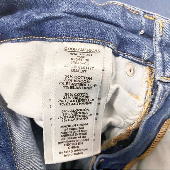 Good American Good Legs Crop Distressed Skinny Jeans - Picture 15 of 16